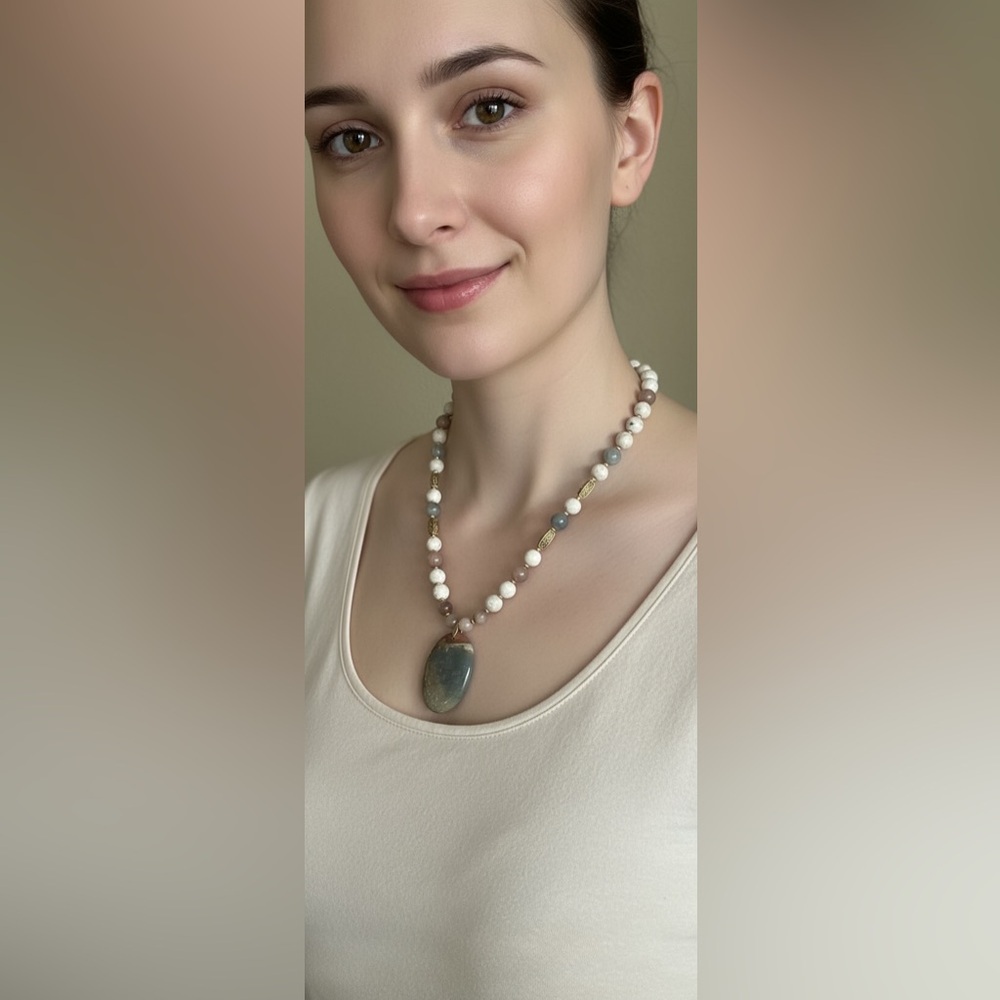 22 inch Moonstone and Jasper bead necklace NWOT - Picture 16 of 16